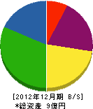 平川 貸借対照表 2012年12月期