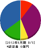 冨士川機械 貸借対照表 2012年6月期