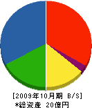 寿工務店 貸借対照表 2009年10月期