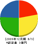 新西日本冷機 貸借対照表 2009年12月期
