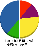 松本広域森林組合 貸借対照表 2011年1月期
