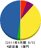 橋本農園 貸借対照表 2011年9月期