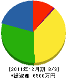 壱岐建設 貸借対照表 2011年12月期