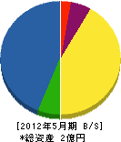 横田電機 貸借対照表 2012年5月期