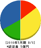 茨城寺岡オート・ドア 貸借対照表 2010年5月期