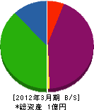 菊乃関工業 貸借対照表 2012年3月期