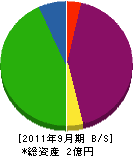 日本彫刻工芸 貸借対照表 2011年9月期