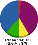 中島機械土木 貸借対照表 2011年7月期