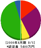 内田製畳所 貸借対照表 2008年4月期