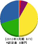 熊谷電機 貸借対照表 2012年3月期