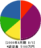 石峰電気商会 貸借対照表 2008年4月期