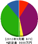 松永貨物 貸借対照表 2012年9月期