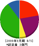 伊藤インテリア 貸借対照表 2008年8月期