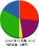 今井組 貸借対照表 2007年12月期