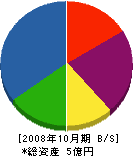 吉野建設 貸借対照表 2008年10月期