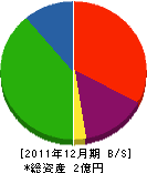 千代田建工 貸借対照表 2011年12月期