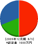 伊尾造園 貸借対照表 2009年12月期