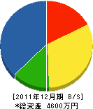 小林電気工事 貸借対照表 2011年12月期