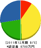 櫻木建設 貸借対照表 2011年12月期