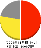 藤田塗工 損益計算書 2008年11月期