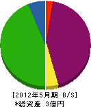 中牟田板金工業 貸借対照表 2012年5月期