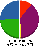 阪和消防 貸借対照表 2010年3月期