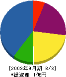 太田緑化 貸借対照表 2009年9月期