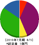 藤田石材店 貸借対照表 2010年7月期