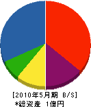 福田建設 貸借対照表 2010年5月期