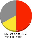 田川ライン 損益計算書 2012年7月期