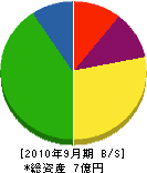 長野組 貸借対照表 2010年9月期