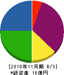 広島企業 貸借対照表 2010年11月期
