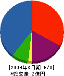 飯田工務店 貸借対照表 2009年3月期