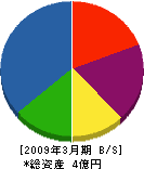 平田工業 貸借対照表 2009年3月期