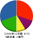 横山建材店 貸借対照表 2009年12月期