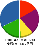 藤井工務店 貸借対照表 2008年12月期
