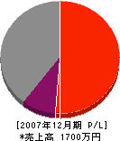長沢工業 損益計算書 2007年12月期