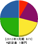 丸岡興業 貸借対照表 2012年3月期