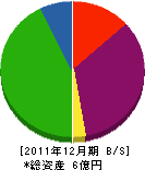 藤田組 貸借対照表 2011年12月期