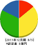 藤井基礎設計事務所 貸借対照表 2011年12月期