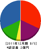 村井鉄工所 貸借対照表 2011年12月期