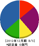 日本道路案内標識 貸借対照表 2012年12月期