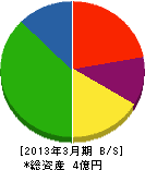 松村土建工業 貸借対照表 2013年3月期