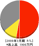 山田開発 損益計算書 2008年3月期