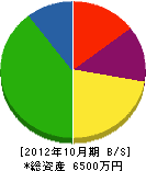 鈴木ポンプ店 貸借対照表 2012年10月期