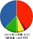 寺沢水道 貸借対照表 2012年12月期
