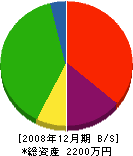 佐藤工務店 貸借対照表 2008年12月期
