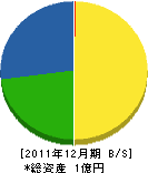 弥永建設 貸借対照表 2011年12月期