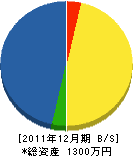 高橋電気 貸借対照表 2011年12月期