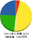 齋藤畳店 貸借対照表 2011年12月期